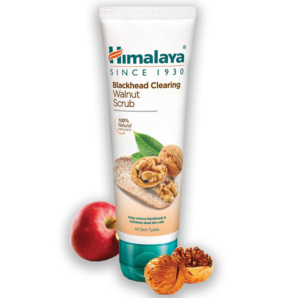 Himalaya Gentle Exfoliating Walnut Scrub with Natural Antioxidants 75ml Exfoliant cu nucă și extract de mere