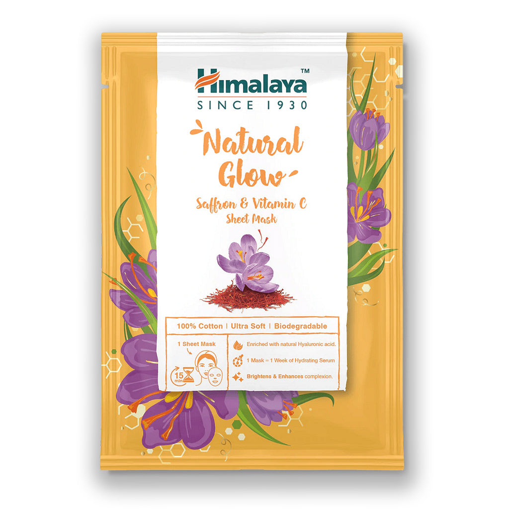 Himalaya Natural Glow Saffron & Vitamin C Sheet Mask