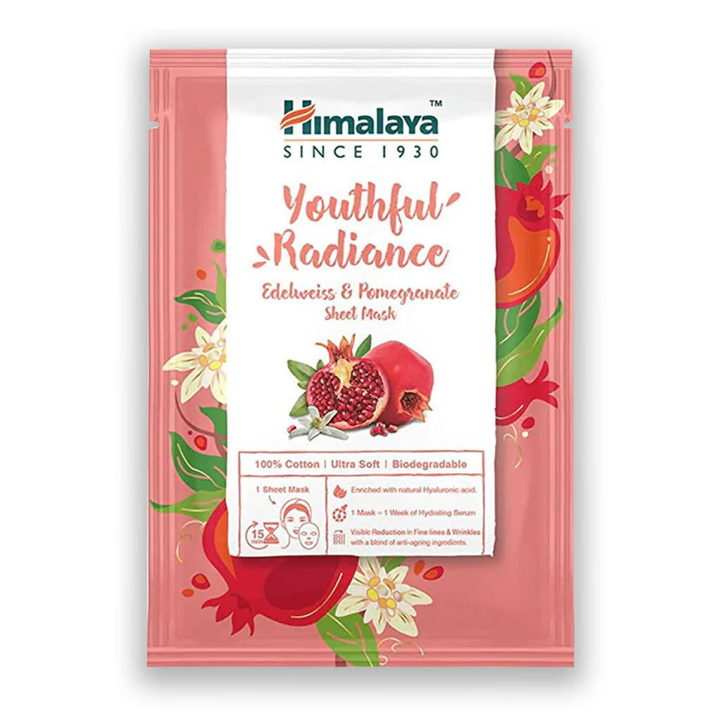 Himalaya Youthful Radiance Edelweiss & Pomegranate Sheet Mask