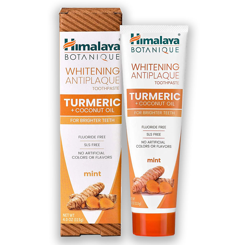 Himalaya Eco Whitening Antiplaque Toothpaste Turmeric 113gr – Nature Way RO