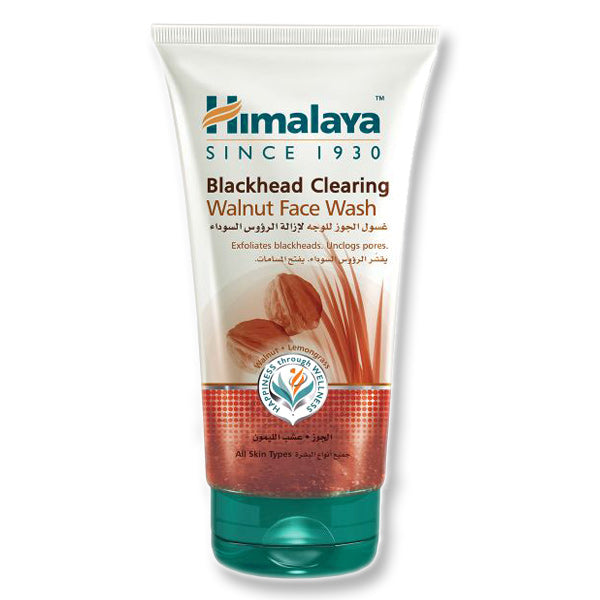 Himalaya Blackhead Clearing Walnut Face Wash Gel și nuca pentru curățare  celulelor negre 150ml