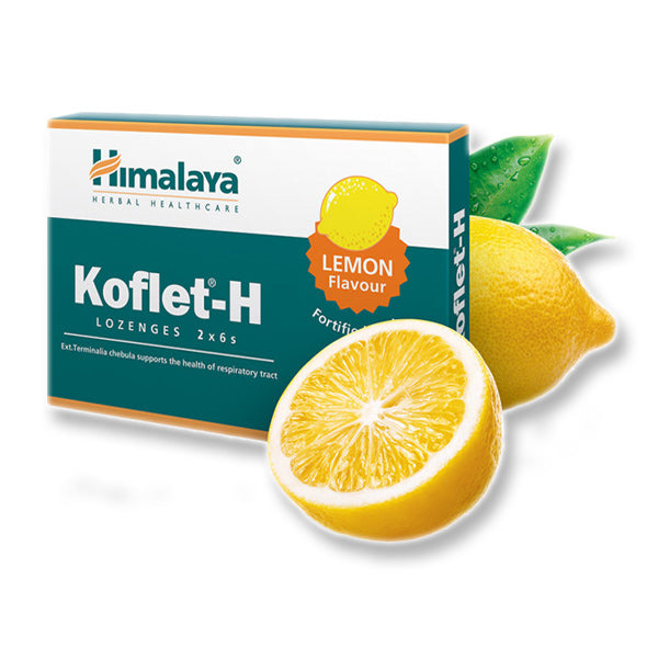 Himalaya Koflet-H Lemon 12 Lozenges Pastile pentru tuse