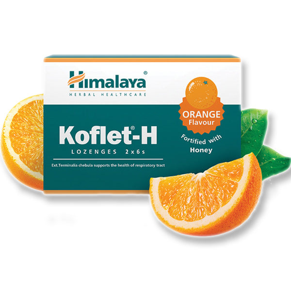 Himalaya Koflet-H Orange 12 Lozenges Pastile pentru tuse