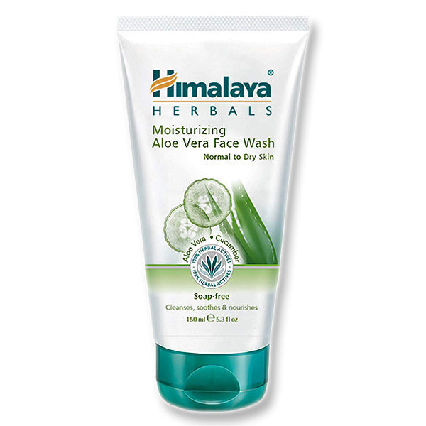 Himalaya Moisturizing Aloe Vera Face Wash 150ml Curățarea feței pentru piele  normală și uscată 