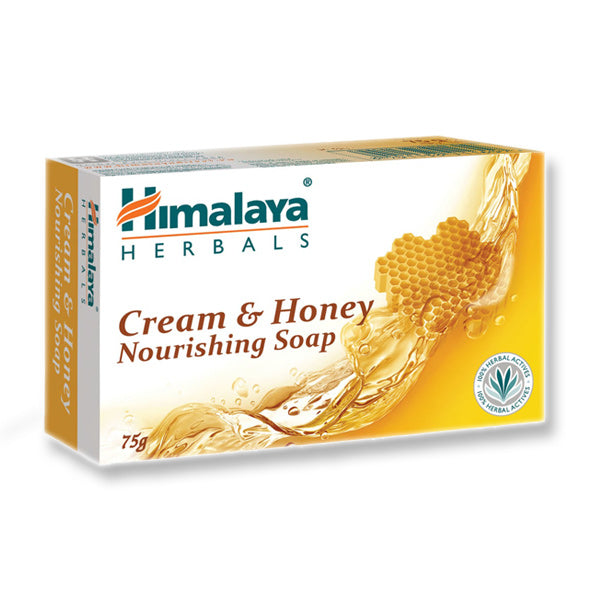 Himalaya Nourishing Cream & Honey Soap 75gr Săpun de curățare delicat pentru  piele moale și smantana
