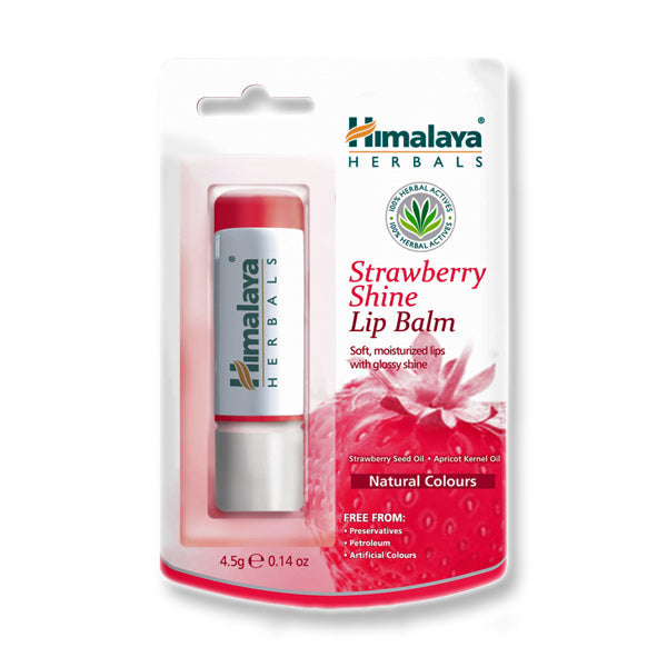 Himalaya Strawberry Shine Lip Balm 4,5gr Balsam de buze cu căpșuni 
