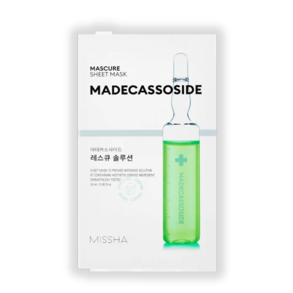 Missha Mascure Rescue Solution Sheet Mask Madecasoside