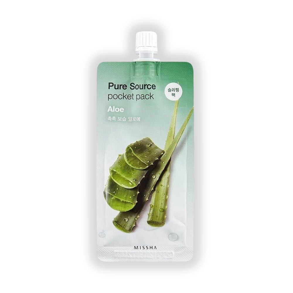 Missha Pure Source Pocket Pack Aloe Moisturizing Night Mask 10ml 