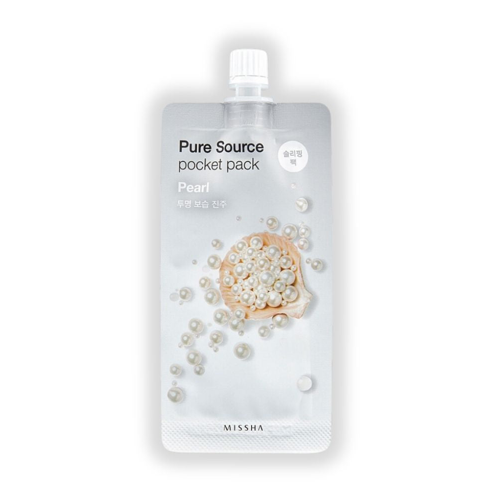 Missha Pure Source Pocket Pack Pearl Overnight Mask with Pearl Particles 10ml