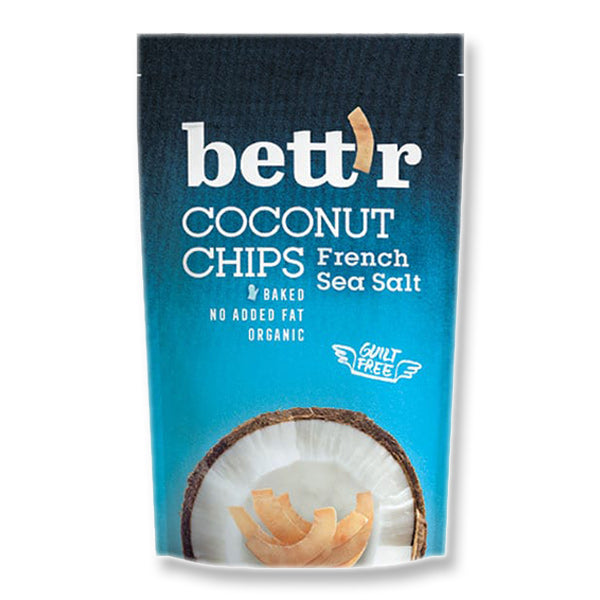 Bettr Coconut Chips with French Sea Salt BIO Chipsuri de cocos cu sare de franceză  40/70gr