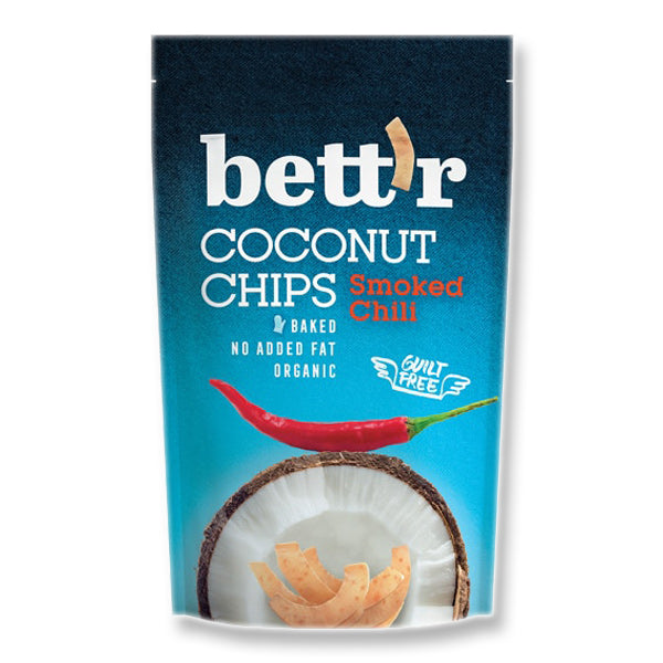 Bettr Coconut Chips with Smoked Chilli BIO Chipsuri de cocos cu chili 40/70gr